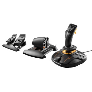 Sistem de control zbor Thrustmaster T16000M FCS Flight Pack cu joystick, maneta si pedale - Img 1