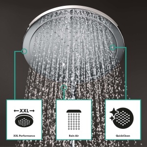Sistem de dus hansgrohe Croma Select 280, 4 tipuri de jet, crom - Img 2