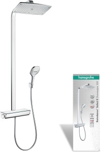 Sistem de dus hansgrohe Raindance Select E, 360 x 190 mm, crom, cu termostat
