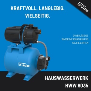 Sistem de pompare apa Gude HWW 6035, 600 W, Capacitate 19 l, Debit 3200 lh - Img 2