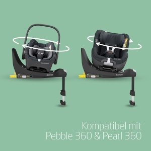 Sistem de scaune auto Maxi-Cosi FamilyFix 360, ISOFIX, rotire 360, pentru 0-4 ani, Negru - Img 7