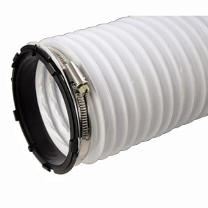 Sistem de ventilatie Xavax, tub de evacuare 4 m, diametru interior 10,2 cm, PVC alb - Img 2