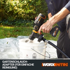 Sistem de vopsire cu pulverizare Worx WX020.9 Nitro, motor fara perii, 3 modele de pulverizare, 4 dimensiuni de duze - Img 5