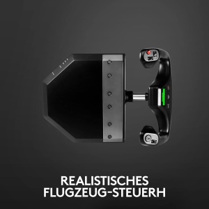 Sistem de zbor Logitech G Saitek Pro Flight Yoke, cu 5 axe, USB, negru - Img 2