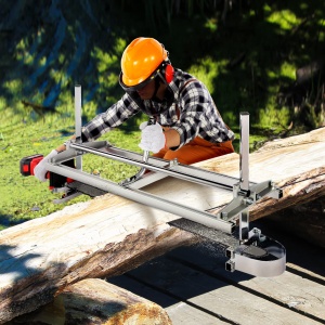 Sistem mobil de taiere lemn VEVOR 355-914mm otel galvanizat ajustabil - Img 2