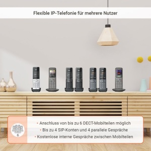 Sistem telefonie IP Gigaset BasicLine IP Comfort 500HX, HD, Argintiu-Negru - Img 3