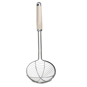 Sita de bucatarie KitchenAid din otel inoxidabil, Almond Creme, maner ergonomic - Img 3