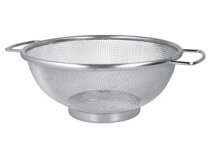 Sita de bucatarie Metaltex, 26 cm, inox, cu manere stabile
