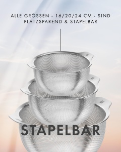 Sita de Bucatarie ZWILLING, 24 cm, Inox, Design Elegant - Img 5