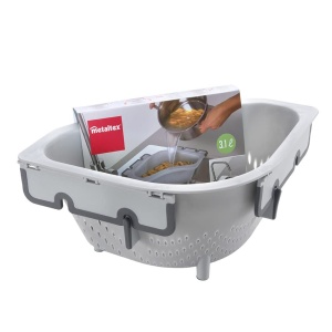 Sita din plastic Metaltex 185023000, capacitate 3,1 litri, gri - Img 6