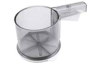 Sita pentru faina si zahar pudra Dr Oetker mecanism cu o singura mana din inox gri