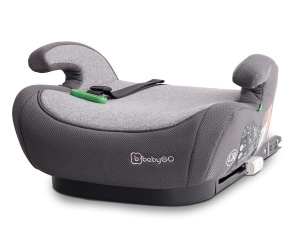 Sitzerhauser pentru copii babyGO Bursa IV, 125-150 cm, cu Isofix, gri