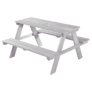 Sitzgruppe pentru copii Roba Outdoor, 4 locuri, din lemn masiv, gri