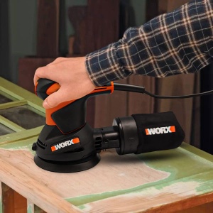 Slefuitor orbital rotativ WORX WX652.1 300W - Diametru de slefuire 125 mm - Slefuire pe o gama larga de materiale facilitata - Img 8