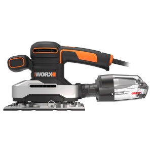 Slefuitor orbital WORX WX6421 270W - Instrument de slefuire profesional electric - Slefuire fara praf - Incl smirghel si carcasa negru portocaliu - Img 2