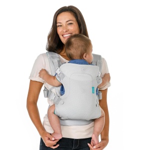 Sling Ergonomic Infantino Flip 4-in-1, Atmungsaktiv, 3,6-14,5 kg, Gri