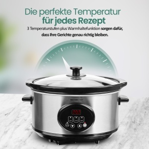 Slow Cooker Emerio SC-129406 3.5L, 240W, vas ceramic - Img 3
