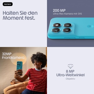 Smartphone Motorola Moto g87, Camera 200 MP, 256 GB, Culoare Turcoaz - Img 2