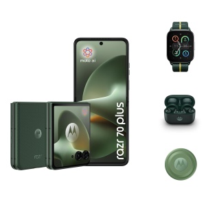 Smartphone Motorola razr 70 plus, 50 MP, 12-512 GB, verde inchis