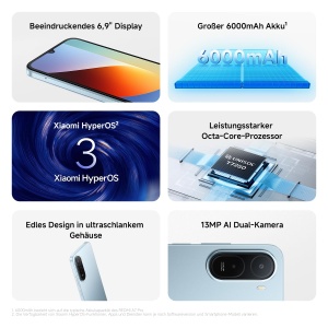 Smartphone Xiaomi Redmi A7 Pro, 4GB RAM, 128GB, Display 6.9, Culoare Mist Blue - Img 3