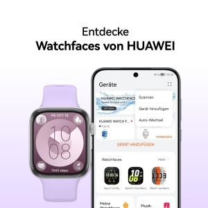 Smartwatch HUAWEI Watch FIT 4 Tracker Fitness 10 Zile Autonomie Compatibil Android iOS Gri - Img 9