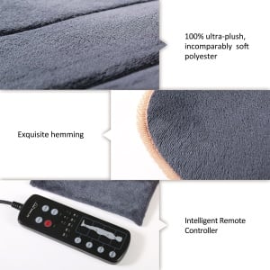 Snailax Massagematte Vibrationsmassage si Functie de Incalzire Design Pliabil - Img 5