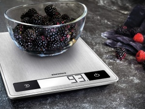 Soehnle Page Profi 200, cantar digital de bucatarie argintiu din otel inoxidabil, greutate de pana la 15 kg (precizie de 1 g), cantar de uz casnic cu functie tactila cu senzor patentat, cantar electronic cu baterii - Img 6