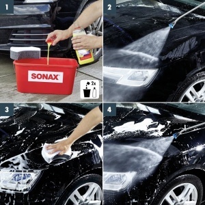 Solutie de curatare si ceara SONAX WaschWax, 1 litru, concentrat - Img 6