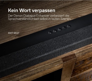 Soundbar Denon DHT-S517 cu Subwoofer Wireless, Dolby Atmos, Negru - Img 3