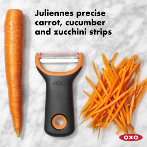 Spalator de legume OXO Good Grips cu Julienne, din otel inoxidabil, ergonomic - Img 5