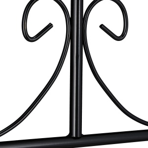 Spalier Metalic Relaxdays 2er Set, 220 x 50 cm, Negru - Img 8