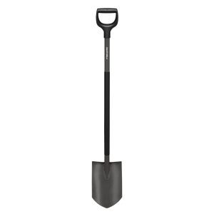 Spaten de gradinarit Fiskars 1070639, 125 cm, Borstahl, Ergonomic, GriNegru