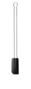 Spatula de Teig ROSLE, Silikon Rezistent, 26 cm, Negru