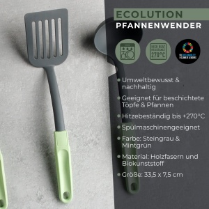 Spatula din lemn Fackelmann Ecolution, 33.5 cm, verdemaro, din materiale sustenabile - Img 3
