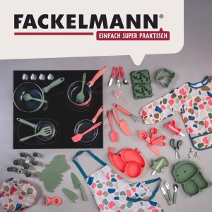Spatula Mini Fackelmann din Silicon si Inox, Hitzebestandig 230C, Verde - Img 6