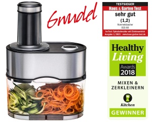 Spiralschneider Rommelsbacher EGS 80 5 accesorii recipient 25L otel inoxidabil - Img 2