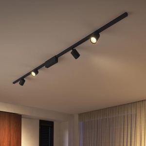 Spot de tavan Philips Hue Perifo, alb si colorat, negru, extensie - Img 4