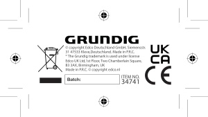 Spot LED Grundig 3 in 1, cu telecomanda, RGB, IP65, 7x7x2.8 cm - Img 6