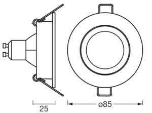 Spot LED inteligent Osram Smart Matter RGBW, 4.7W, GU10, Negru, Aluminiu - Img 5