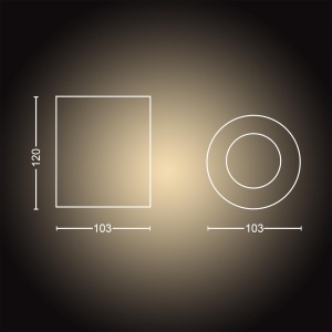 Spot LED Philips Hue White Ambiance Pillar Negru Lumina Reglabila Control prin Aplicatie - Img 8