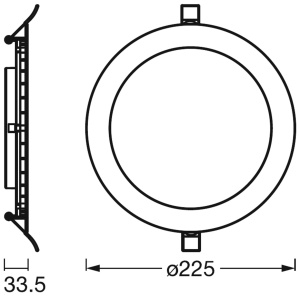 Spot LED Smart LEDVANCE Slim Downlight TW, Dimmabil, 225 mm - Img 3