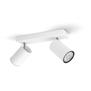 Spoturi de tavan Philips myLiving Kosipo, 2 x 5,5 W, flexibile, alb - Img 4