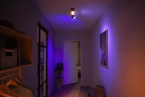 Spoturi LED inteligente Philips Hue Centris, 2 becuri, 16 milioane culori, negru - Img 4