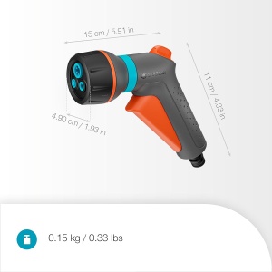 Spray de udare GARDENA Classic Kompakte, 3 moduri de pulverizare, rezistent la UV - Img 6