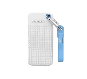 SSD Extern Verbatim Pocket 1TB USB 3.2 Gen 2 Alb si Albastru