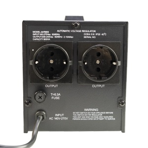 Stabilizator de tensiune PNI AVR M800VA, 800 VA, 2 x Schuko, 480 W - Img 6