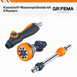 Stalp de udare GRIFEMA cu 8 moduri, 40.5cm, negruorange - Img 5