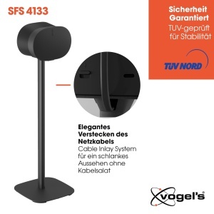 Stand pentru boxe Sonos Era 300 Vogels SFS 4133, inaltime 82 cm, negru - Img 5