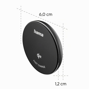 Statia de incarcare wireless Hama Qi2, 15W, magnetica, negru - Img 5