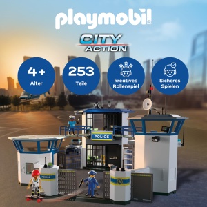 Statia de Politie PLAYMOBIL 71873 cu Accesorii si Figurine pentru Copii peste 4 Ani - Img 2